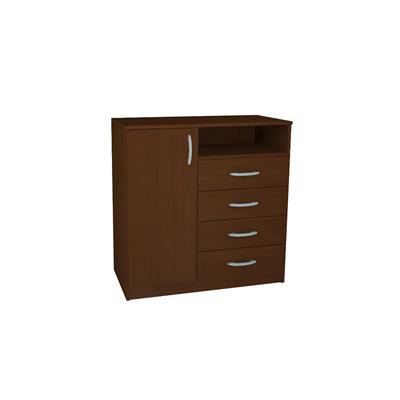 Comoda Cajonera Chocolate Mosconi Melamina 15206