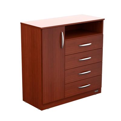Comoda Cajonera Super Express Caoba Mosconi Melamina 56160