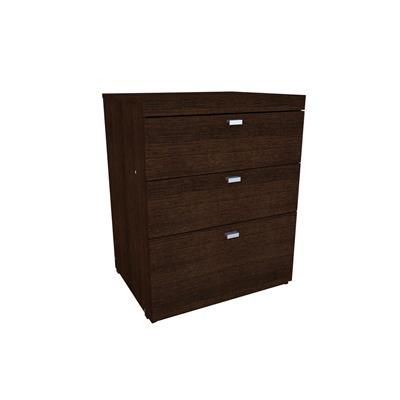 Mesa De Luz 3 Cajones Nature Wengue Mosconi Melamina 80939