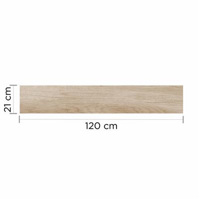 Porcelanato Cerro Negro Olmo Satinado 21X120 Rectificado Transito Alto 1,51