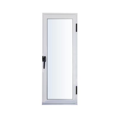 Raja De Abrir Izquierda Nexo Moderna Aluminio Blanco Vidrio Entero 30X60 V6021I