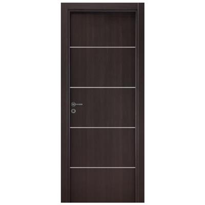 Puerta Placa Oblak Teks (H) Sc Wengue Marco de Madera 80x10 Derecha