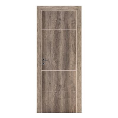 Puerta Oblak Tekstura (H) Nogal Marco De Madera 80X10 Derecha