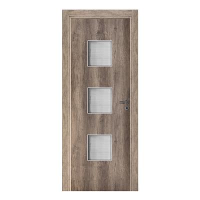 Puerta Oblak Tekstura (Q) Nogal  Marco De Madera 70X10 Izquierda