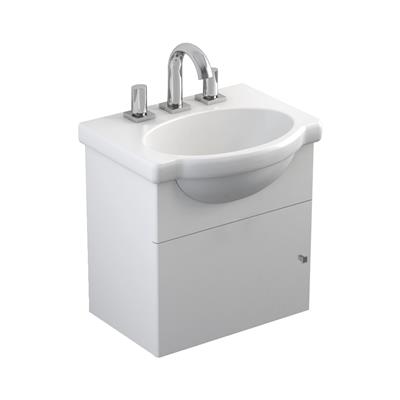 Kit Mueble de Colgar Venecia con Mesada Ferrum 3 Agujero 48 VNC-JG-403-BM
