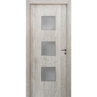 Puerta Placa De Abrir Izquierda Oblak Tekstura (Q) Nevada Simple Contacto Marco De Madera