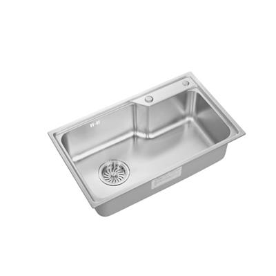 Pileta De Cocina Simple Aisi 304 Aqualia 74.5X44.5X23 AQ82127