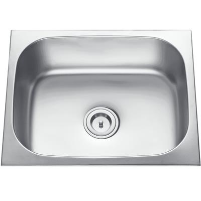 Pileta de Cocina Simple Acero Aqualía 45x55x22 cm