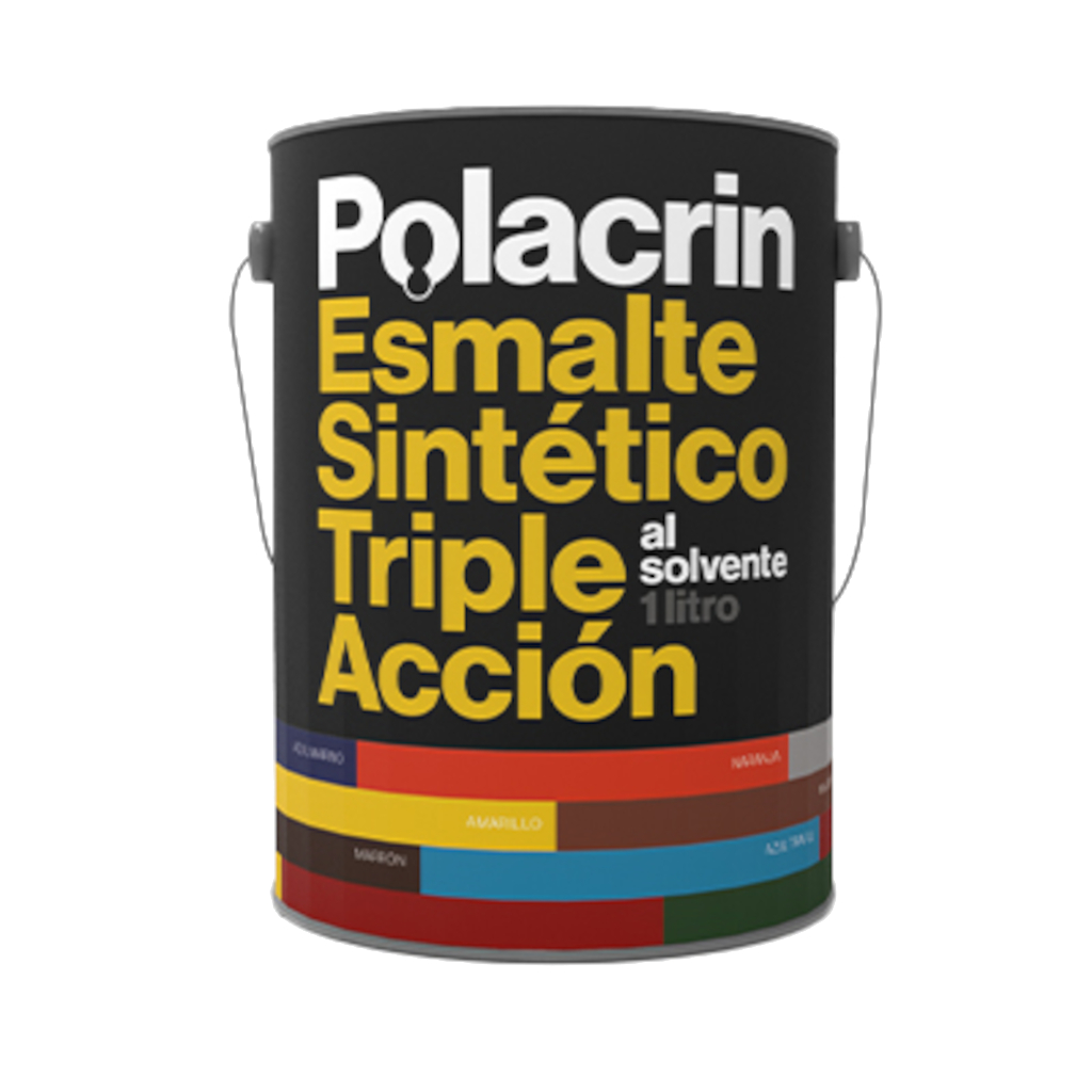 Esmalte Sintetico Polacrin 3 En 1 Gris 1 Litro 43987303