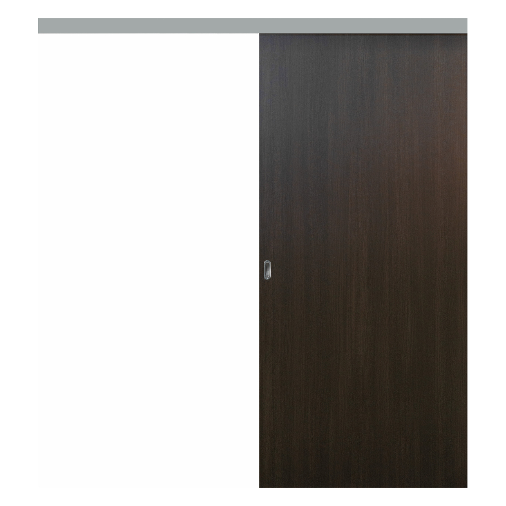 Puerta Corredera Externa Oblak Teks (L) Sc Wengue 80 C/Kit Herr.