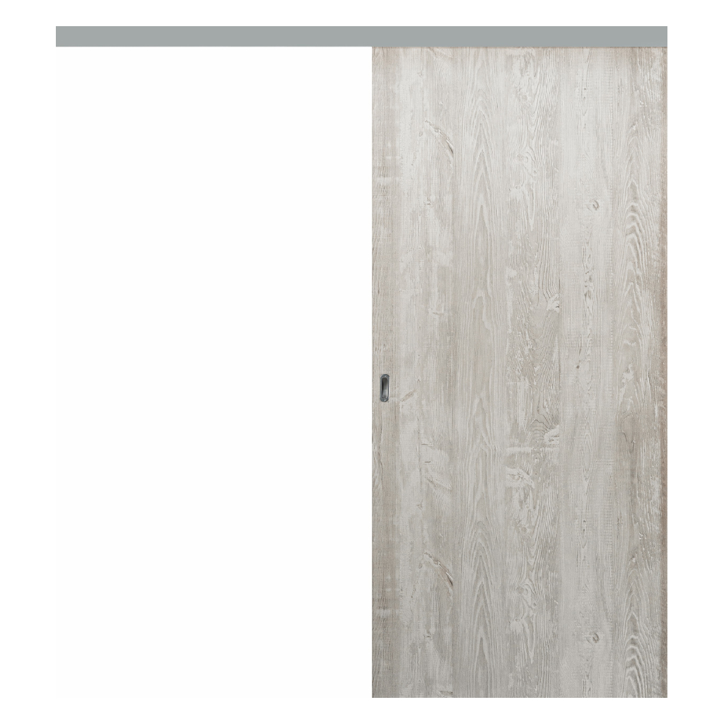 Puerta Corredera Externa Oblak Teks (L) Sc 2,20 Nevada X 90 Con Kit Herr.