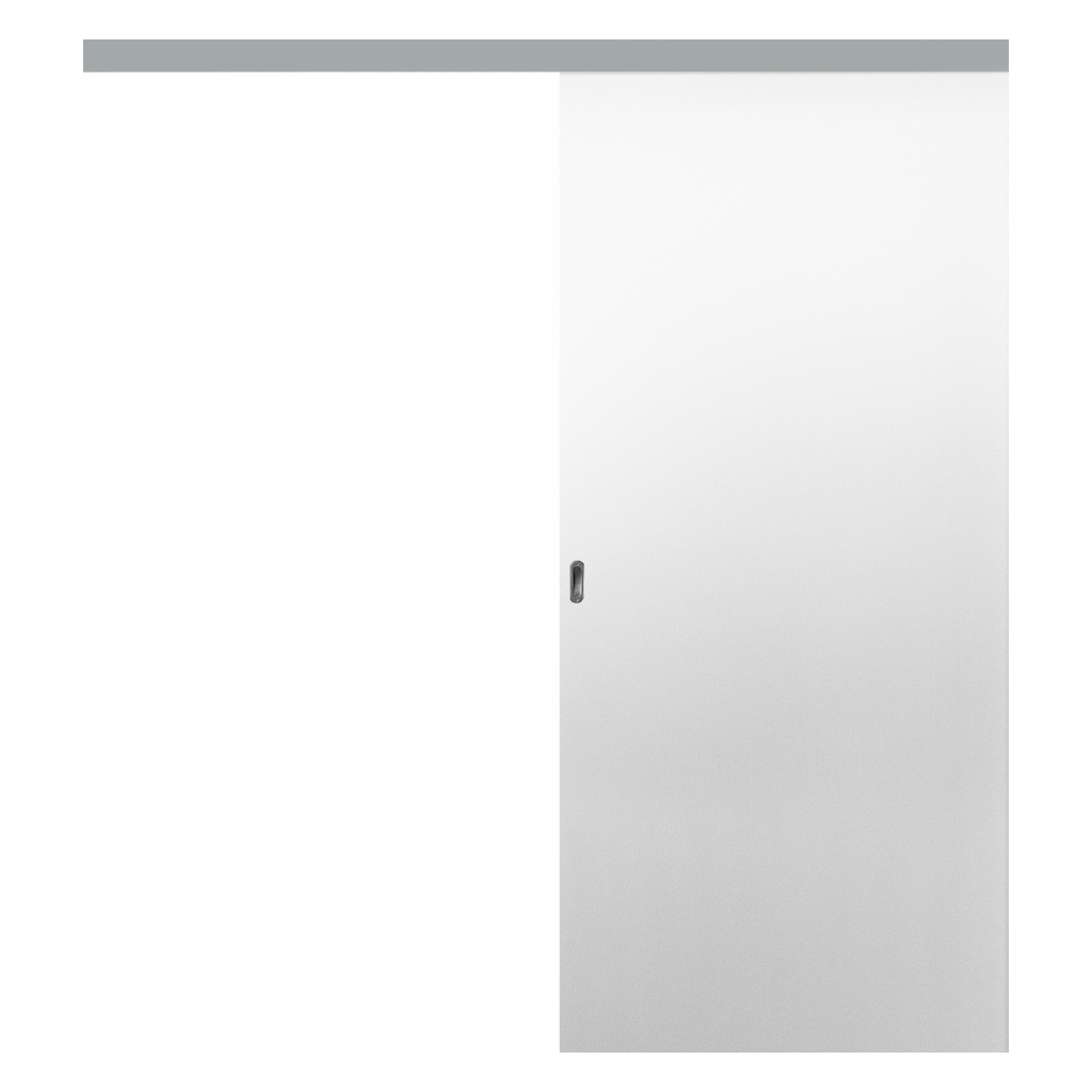 Puerta Corredera Externa Oblak Teks (L) Sc 2,20 Blanco X 90 Con Kit Herr.