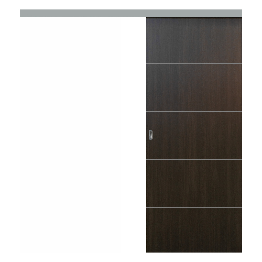 Puerta Corredera Externa Oblak Teks (H) Sc 2,20 Wengue X 80 C/Kit Herr.