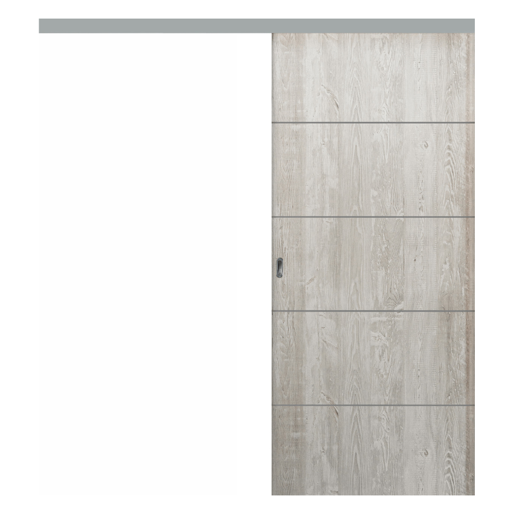 Puerta Corredera Externa Oblak Teks (H) Sc 2,20 Nevada X 90 C/Kit Herr.