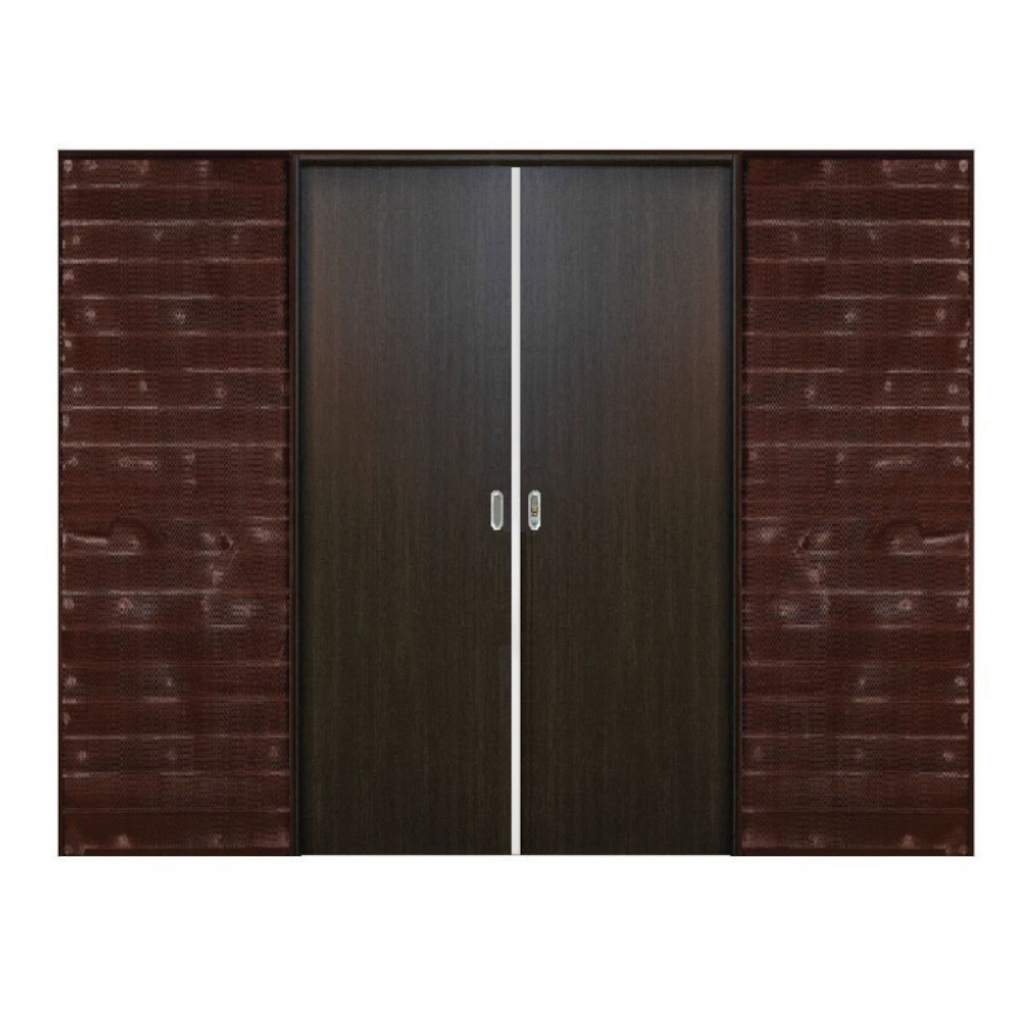 Puerta Embutir Oblak Teks (L) Wengue Marco de Madera Combinado 120x15