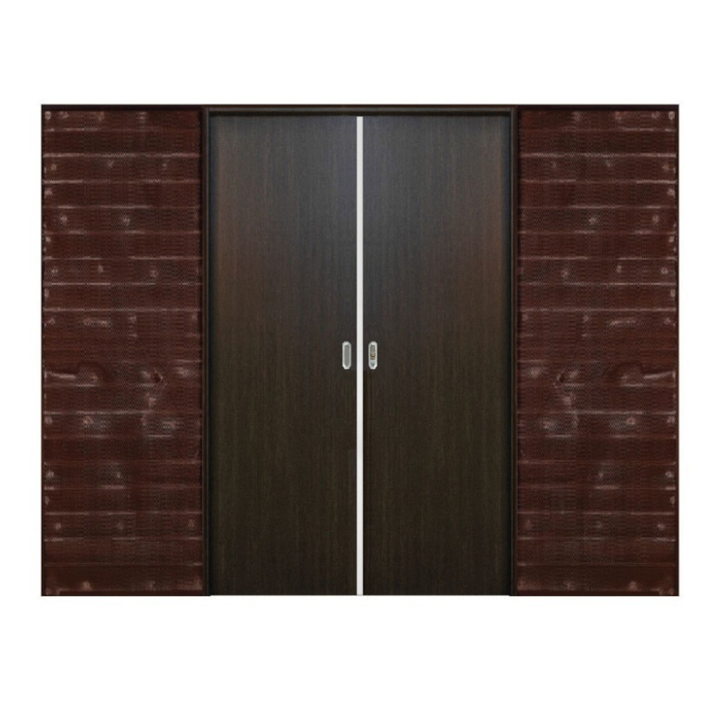 Puerta Embutir Oblak Teks (L) Wengue Marco de Madera Combinado 160x15