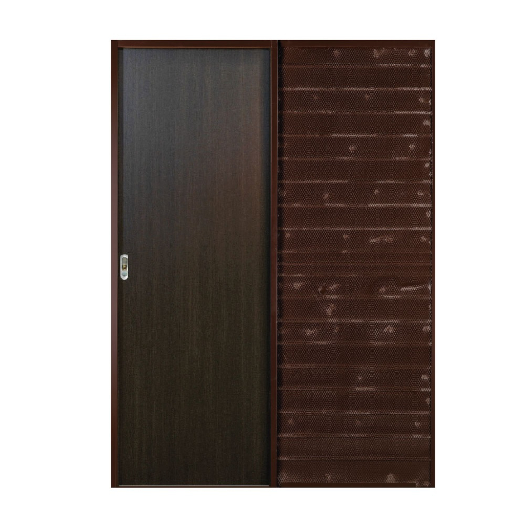 Puerta Embutir Oblak Teks (L) Wengue Marco de Chapa 60x10