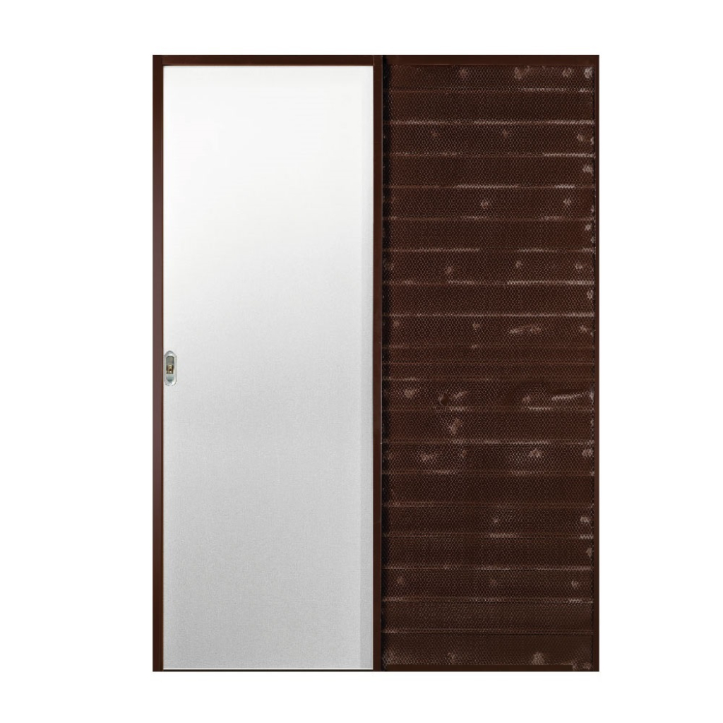 Puerta Embutir Oblak Teks (L) Blanco Marco de Chapa 60x15