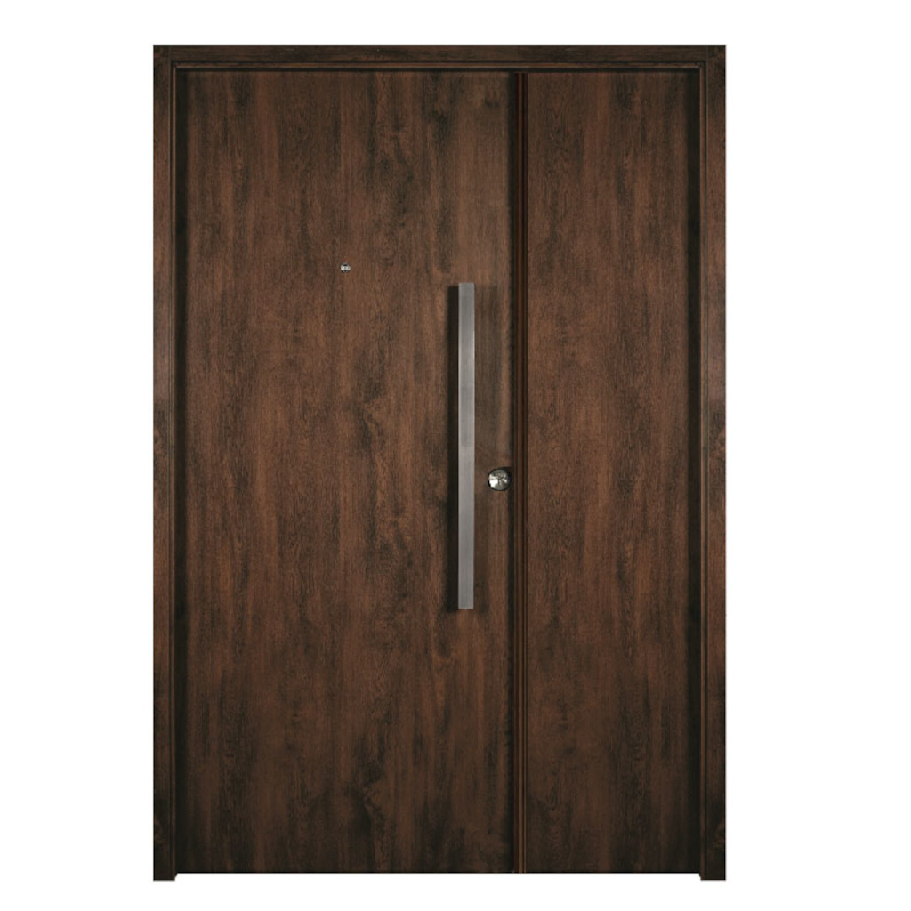 Puerta Residencial Con Un Lateral Ciego Oblak Innova M1900C Cedro 80 Derecha
