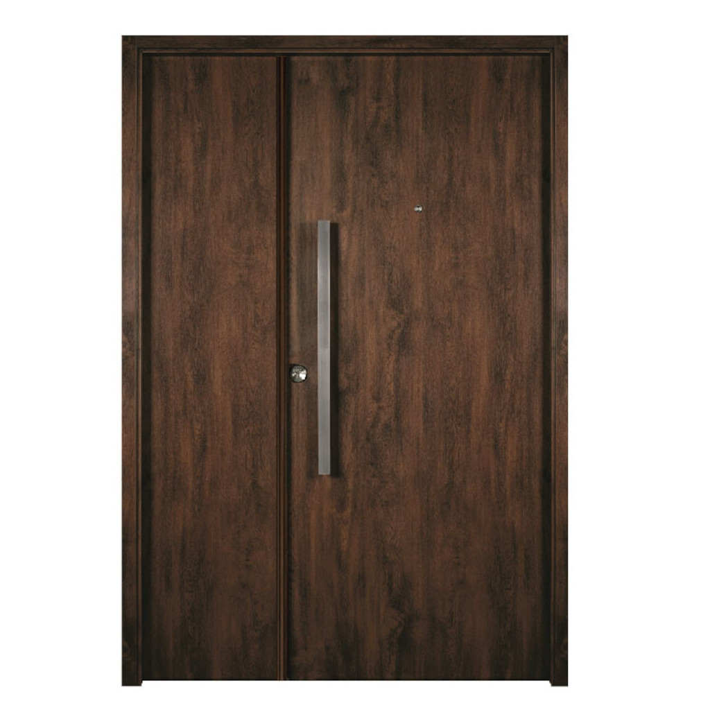 Puerta Residencial Con Un Lateral Ciego Oblak Innova M1900C Cedro 90 Izquierda
