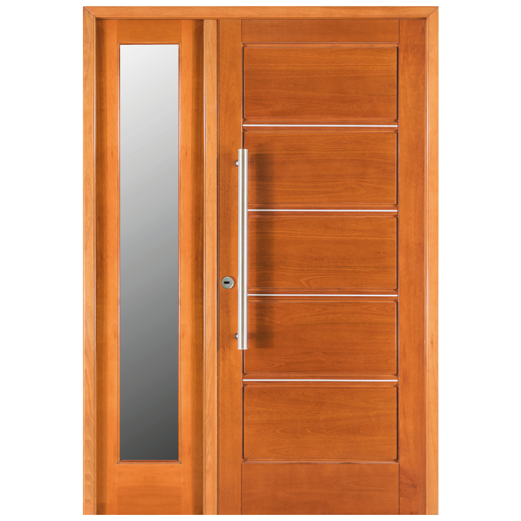 Portada Oblak Master Grandis M2309 Vidrio Lateral Simple Marco de Madera 80 Derecha