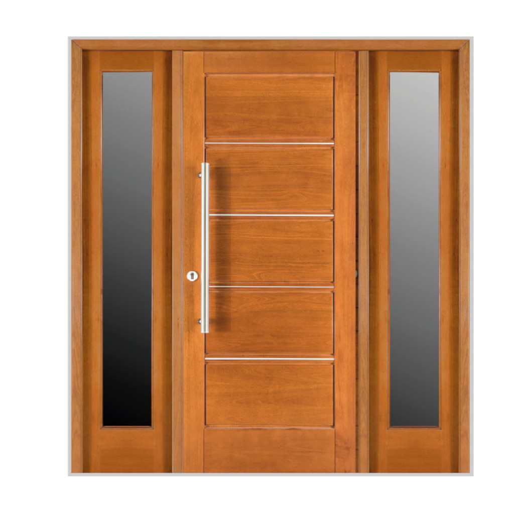 Portada Oblak Master Grandis M2309 Vidrio Lateral Doble Marco de Madera 80 Derecha