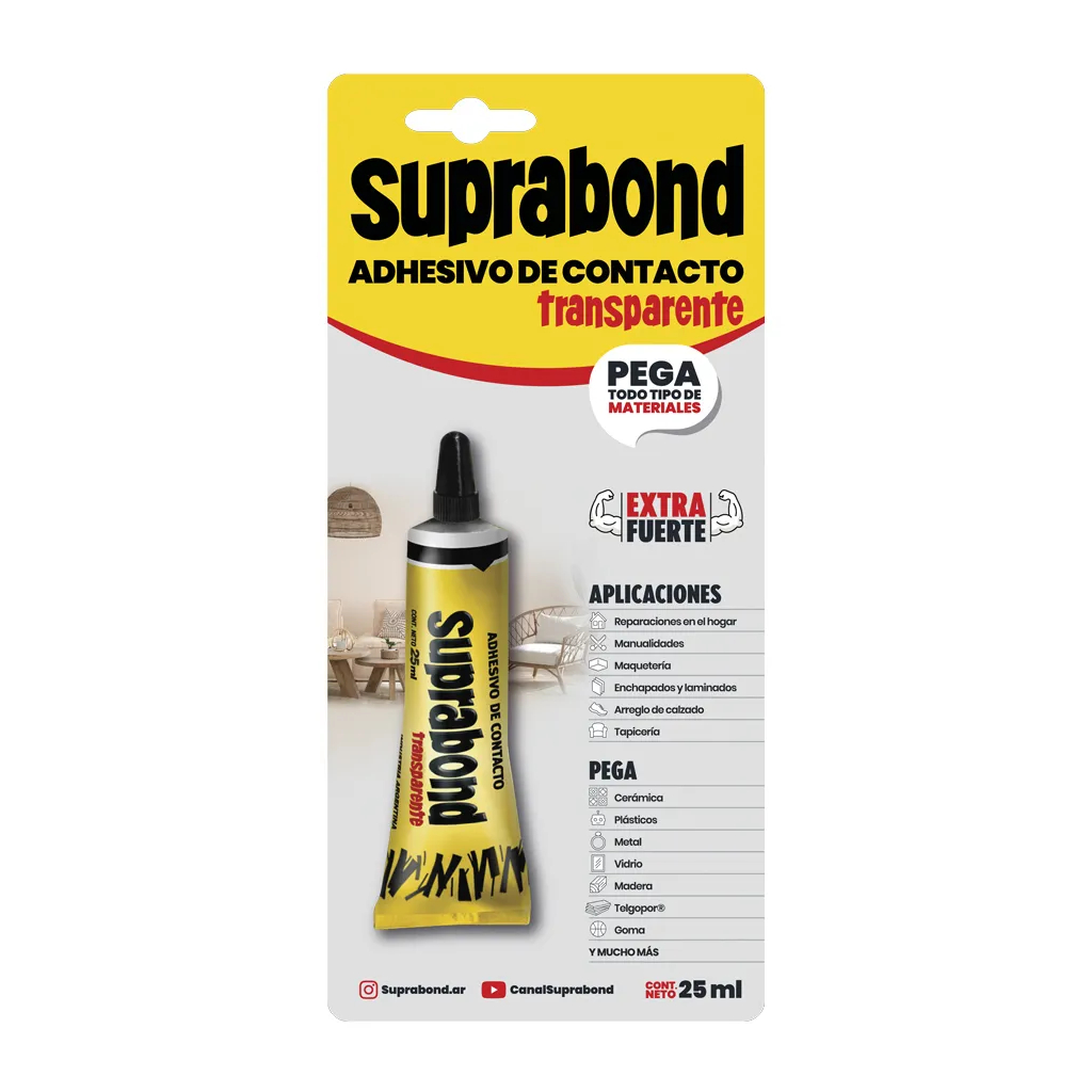 Adhesivo Contacto Suprabond Transparente 25 Ml SBD TR 25 B