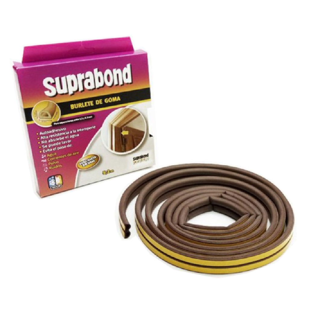 Burlete Goma Suprabond Perfil D 5.2X6X9Mm Marron SLT D 5 M I
