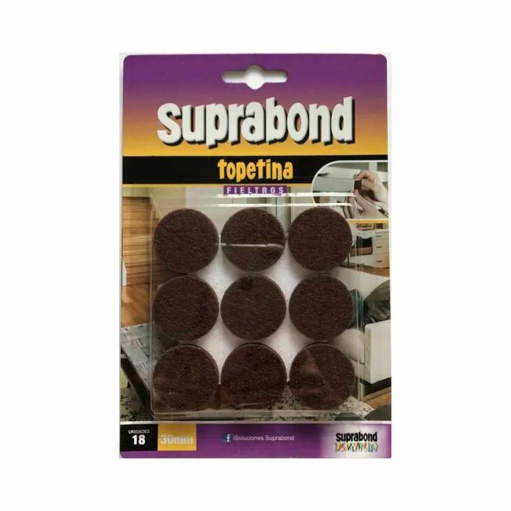 Topetina Fieltro Suprabond 30Mm Circular Marron TPC F 30 M