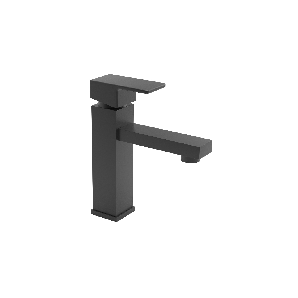 Griferia Lavatorio Bajo Monocomando Estalgrif Quartier Black 810/010-10