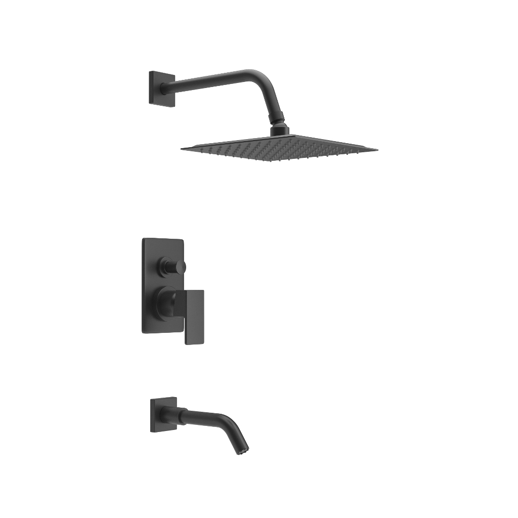 Griferia Bañera Monocomando Estalgrif Quartier Black 810/030-10