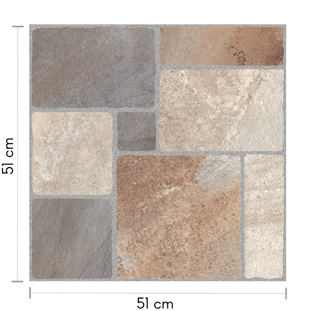 Ceramica Cerro Negro Atacama Tricolor Satinado 51X51 Transito Normal 2.08 515065102188.1.1