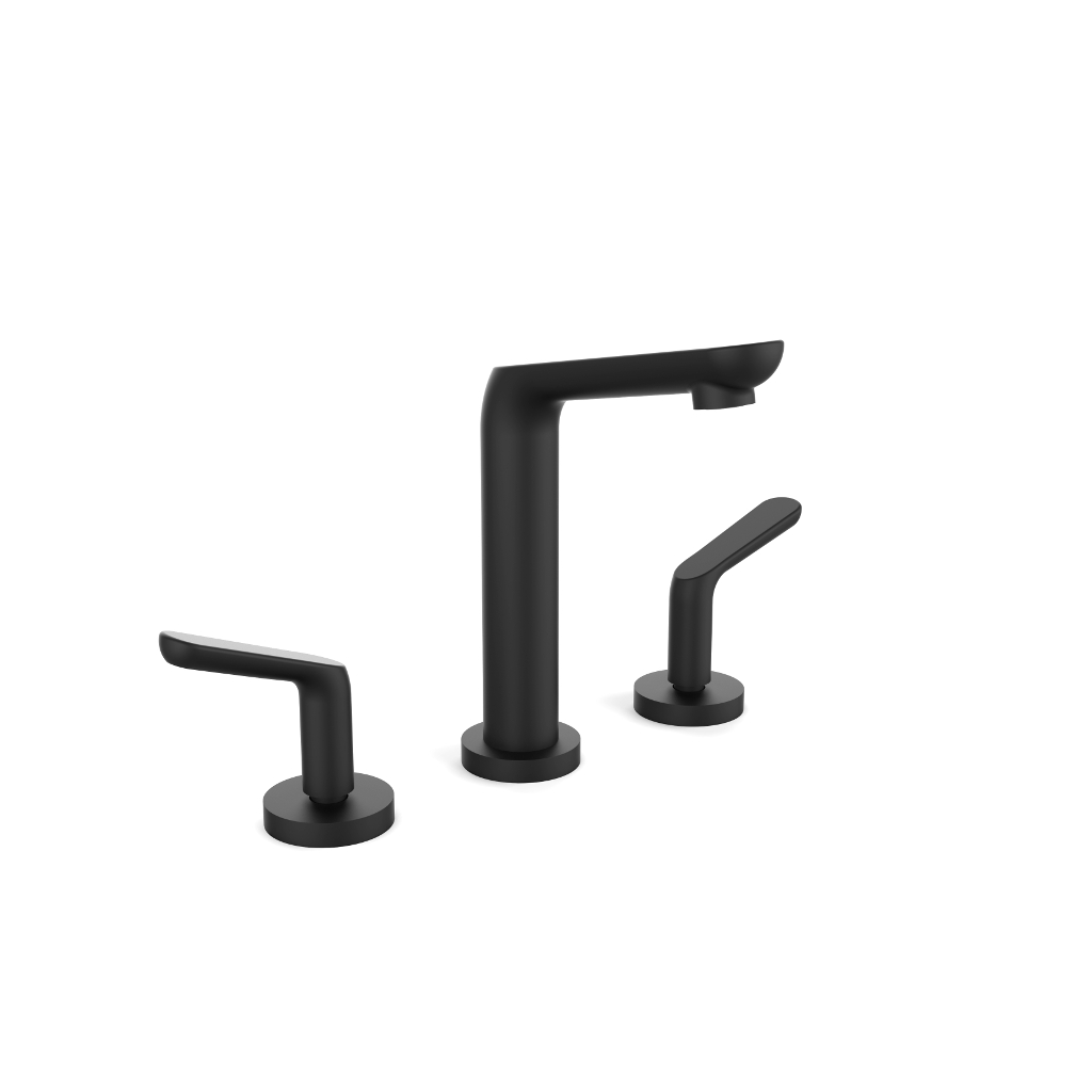 Grifería de Lavatorio Pico Bajo Lever Estalgrif Nina Negro 725/010-30