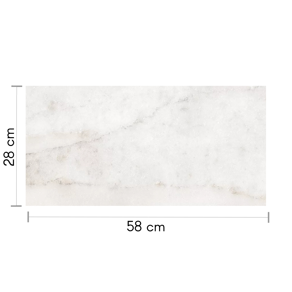 Porcelanato San Lorenzo Marmol Pur Fit Blanco Satinado 28X58 Rectificado 1,62