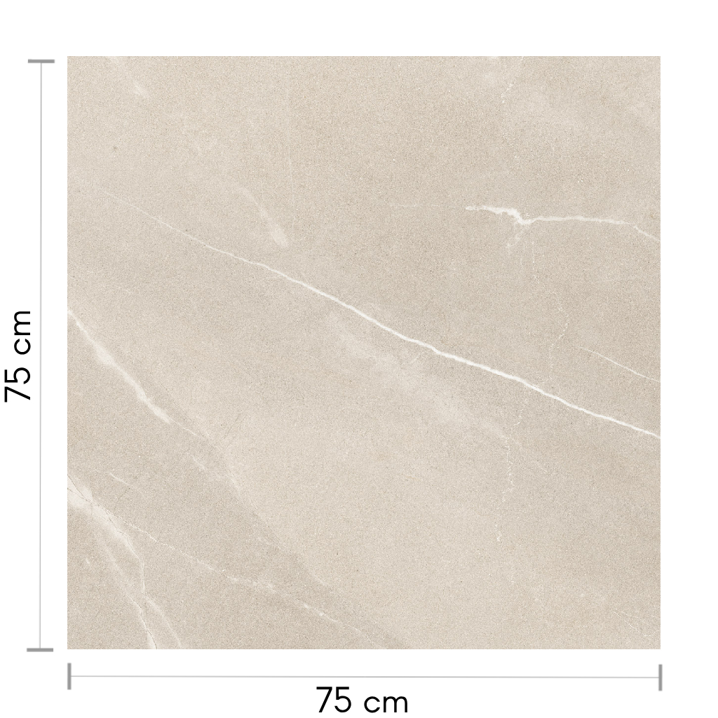 Ceramica Lume Cardigan Gris Brillante 75X75 Retificado 2,84