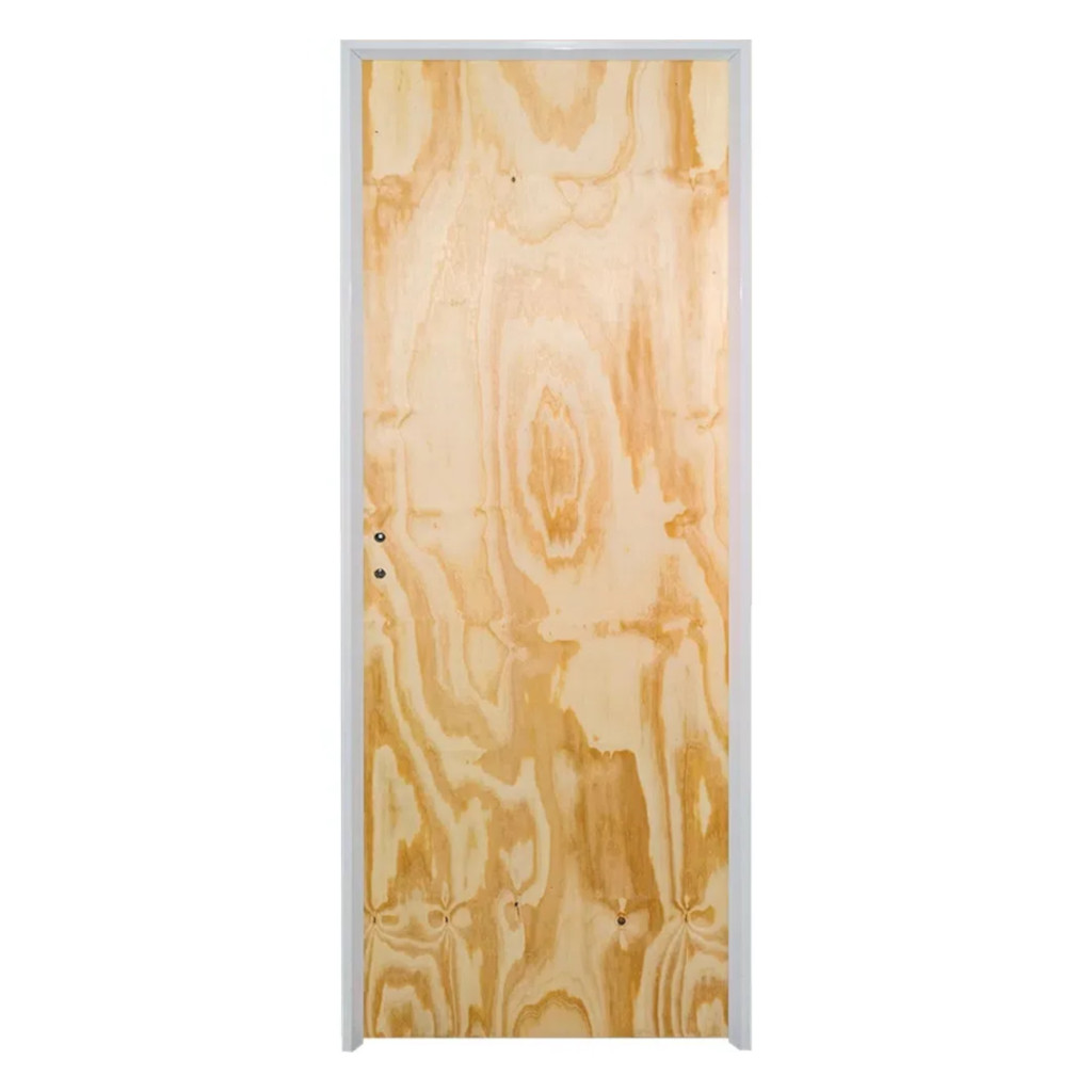 Puerta Placa Pino Marco De Aluminio 70/07 Derecha 2 Herfasa