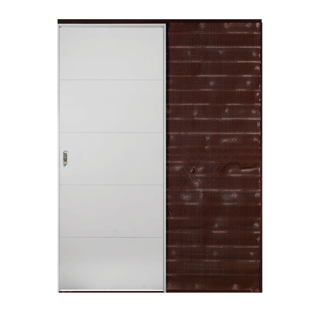 Puerta De Embutir Oblak Dommo (H) Marco de Madera Combinado 60x10