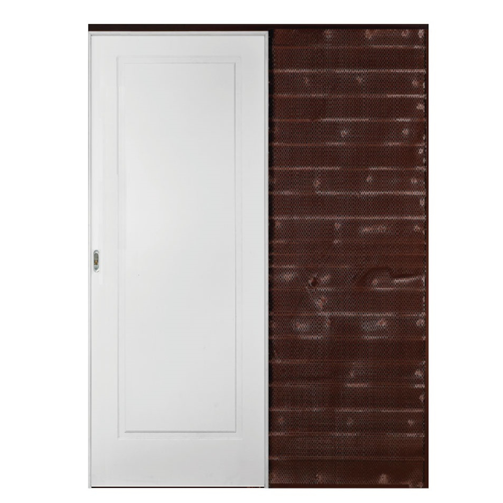 Puerta De Embutir Oblak Capri 1 Tablero Recto Marco De Madera Combinado 80x15