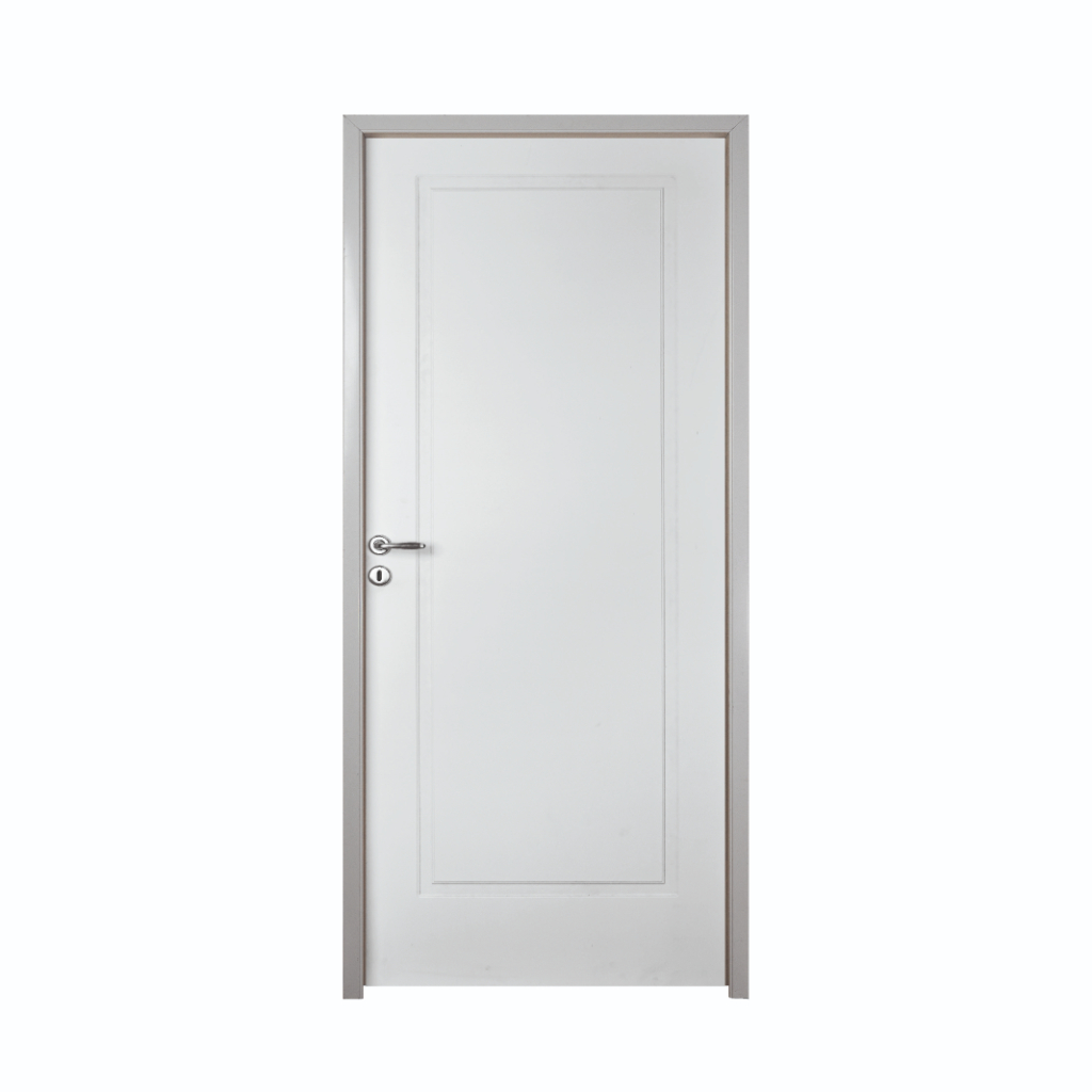 Puerta Placa Oblak Capri 1 Tablero Recto Sc Marco de Aluminio Fijo Blanco 90x10 Derecha