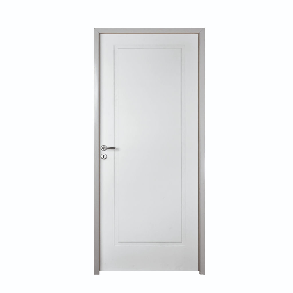 Puerta Placa Oblak Capri 1 Tablero Recto Sc 2,20 Marco de Aluminio Fijo Blanco 80x10 Derecha