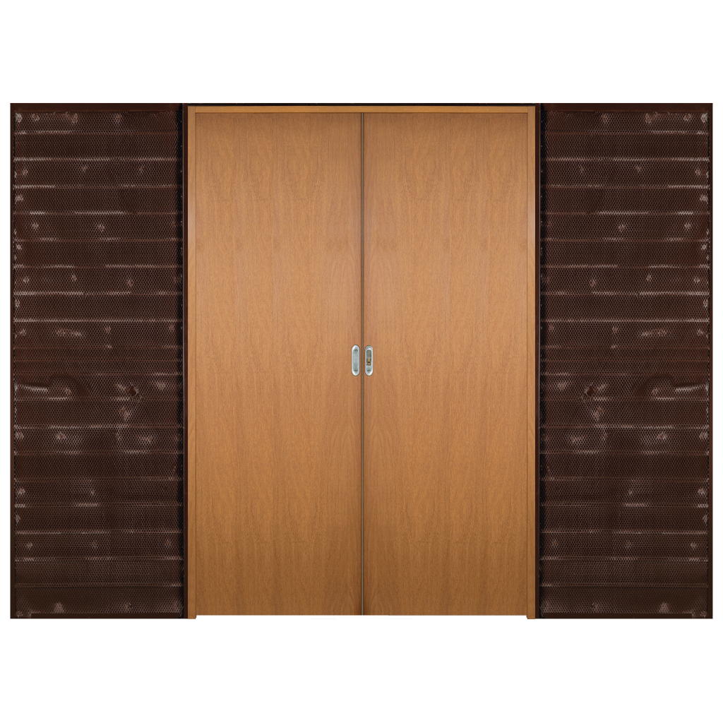 Puerta Embutir Oblak Practika Curupi Marco de Madera Combinado 160x15