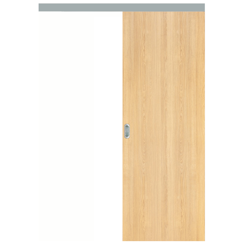 Puerta Corredera Externa Oblak Practika Sc Lenga 90 Con Kit De Herraje