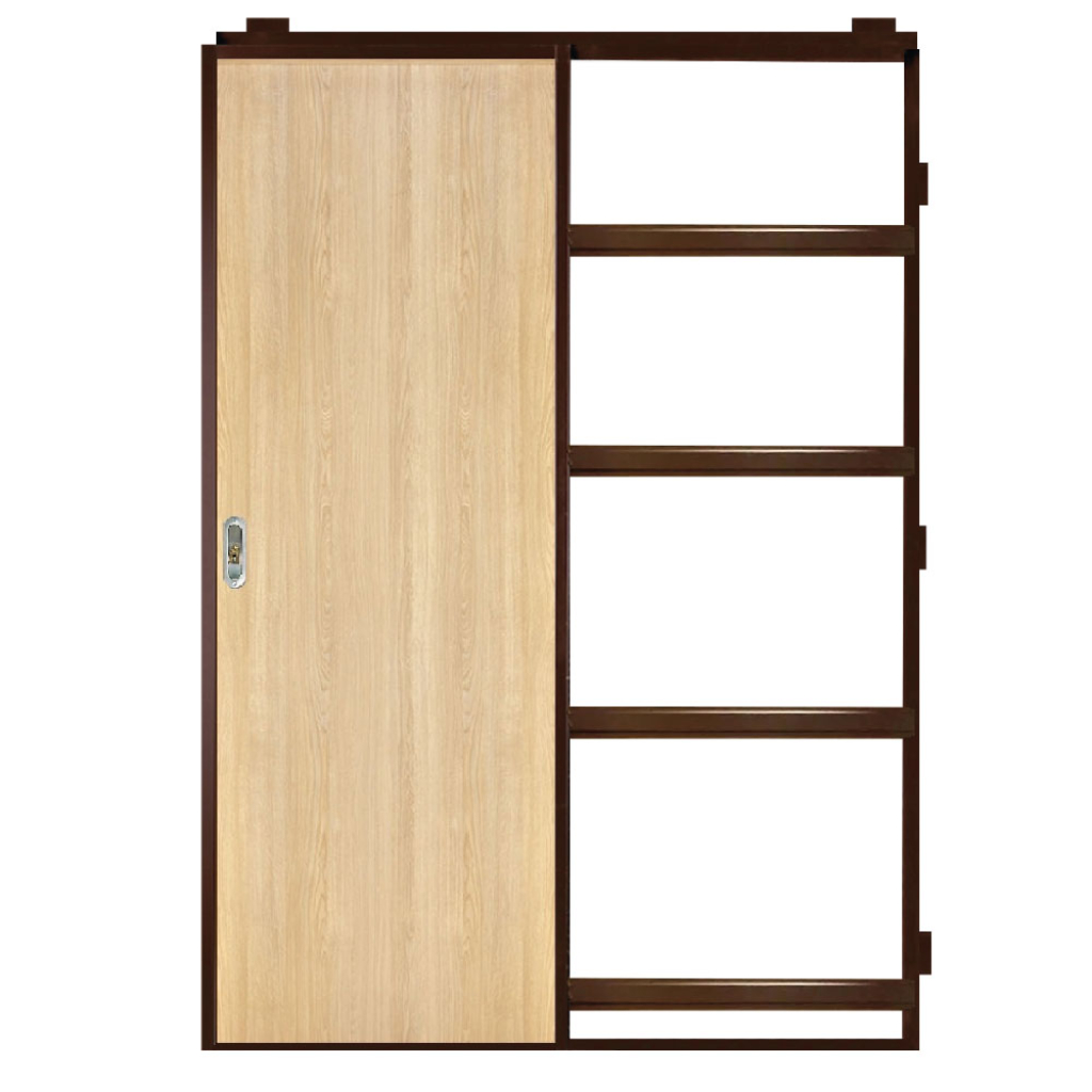 Puerta Embutir Oblak Practika Lenga Marco de Chapa 60x10 Yeso