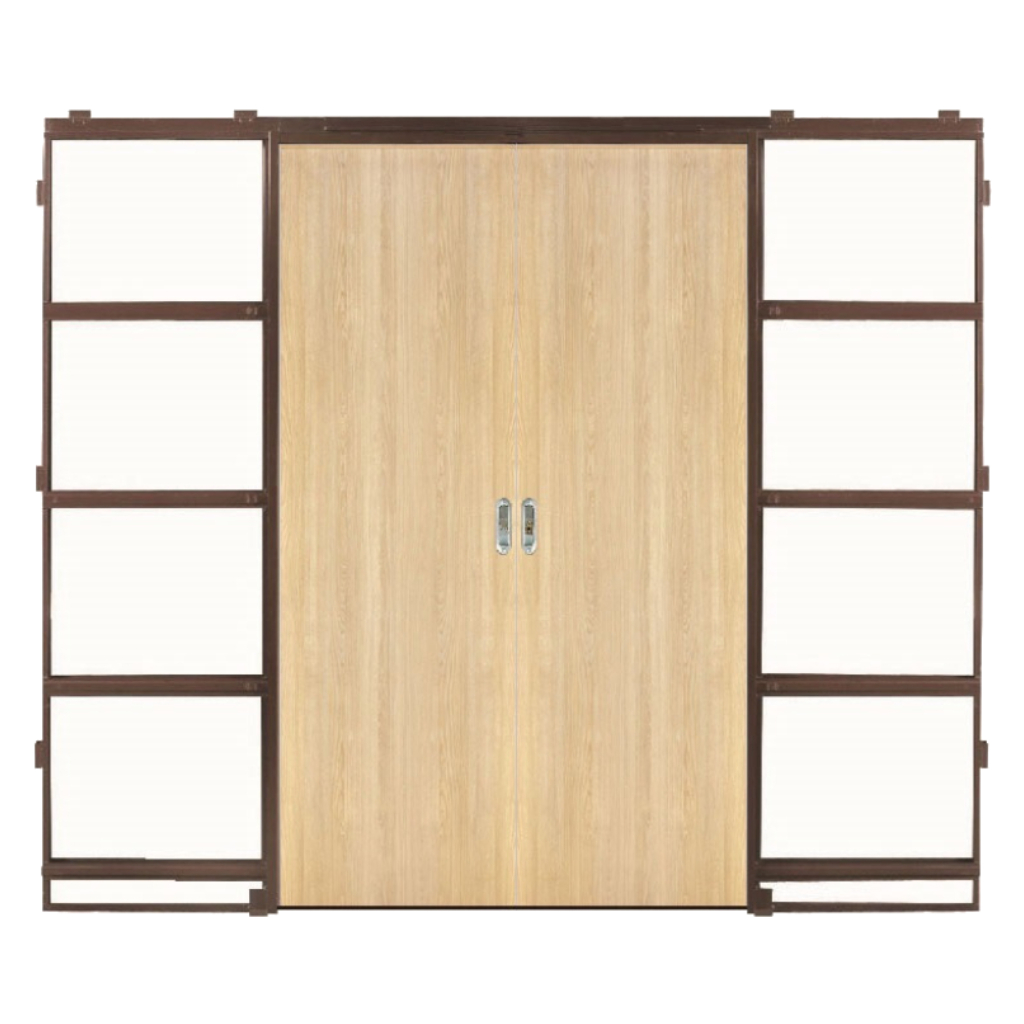 Puerta Embutir Oblak Practika Lenga Marco de Chapa 140x10 Yeso