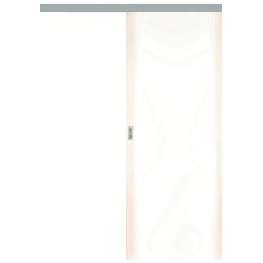 Puerta Corredera Externa Oblak Practika Sc Blanco 90 Con Kit De Herraje