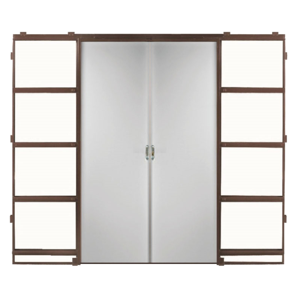 Puerta Embutir Oblak Practika Blanco Marco de Chapa 120x10 Yeso