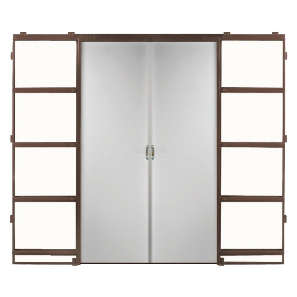 Puerta Embutir Oblak Practika Blanco Marco de Chapa 140x10 Yeso