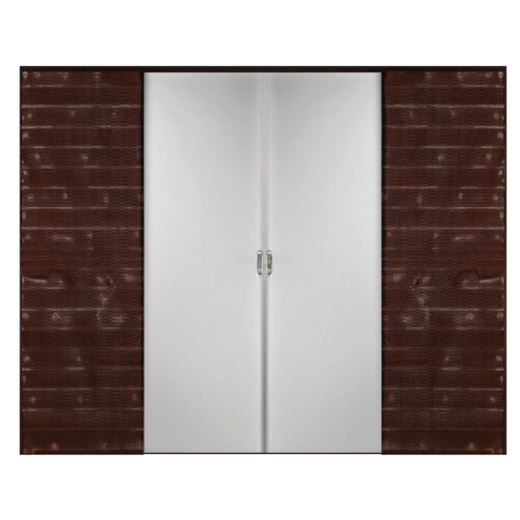 Puerta Embutir Oblak Practika Blanco Marco de Chapa 120x10