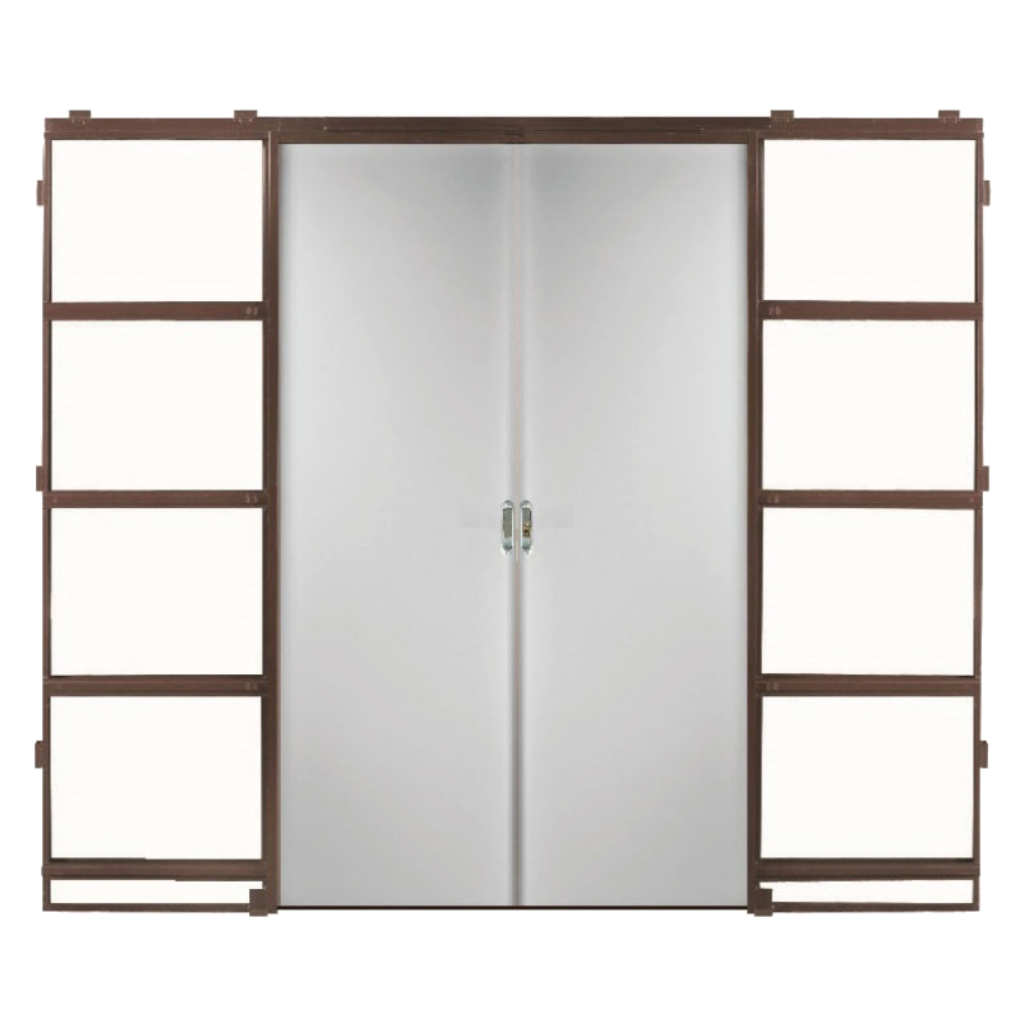 Puerta Embutir Oblak Practika Blanco Marco de Chapa 160x10 Yeso