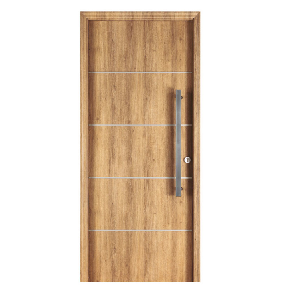 Puerta Oblak Eterna M1183 Multip. Roble Natural 80 Marco de Chapa Izquierda